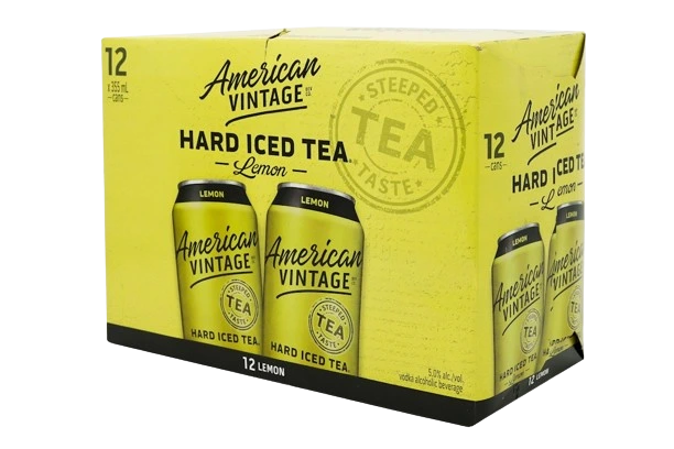 AMERICAN VINTAGE LEMON ICED TEA 355ML 12PK CAN