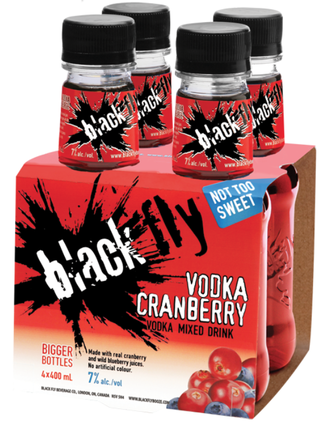 BLACK FLY VODKA CRANBERRY 400ML 4PK BT