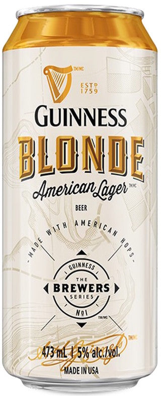 GUINNESS BLONDE AMERICAN LAGER 473ML CAN