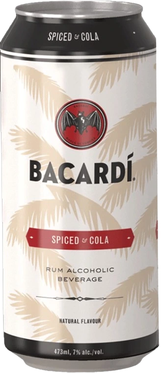 BACARDI SPICED & COLA 473ML CAN