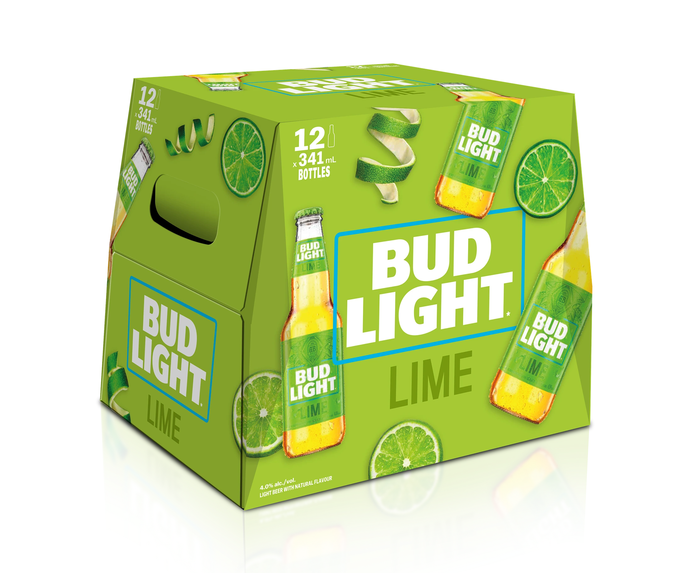 BUD LIGHT LIME 341ML 12PK BT