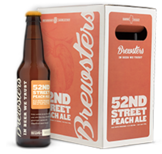 BREWSTERS 52 STREET PEACH ALE 355ML 6PK BT