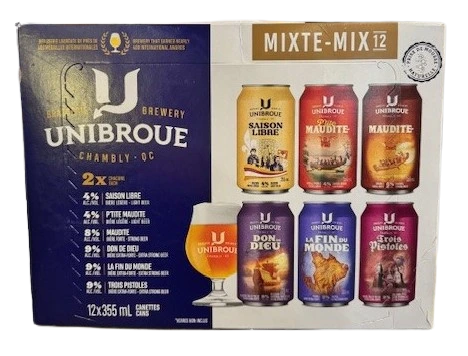 UNIBROUE COLLECTION MIXER 355ML 12PK CAN