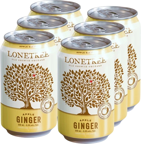 LONETREE GINGER APPLE DRY CIDER 355ML 6PK CAN