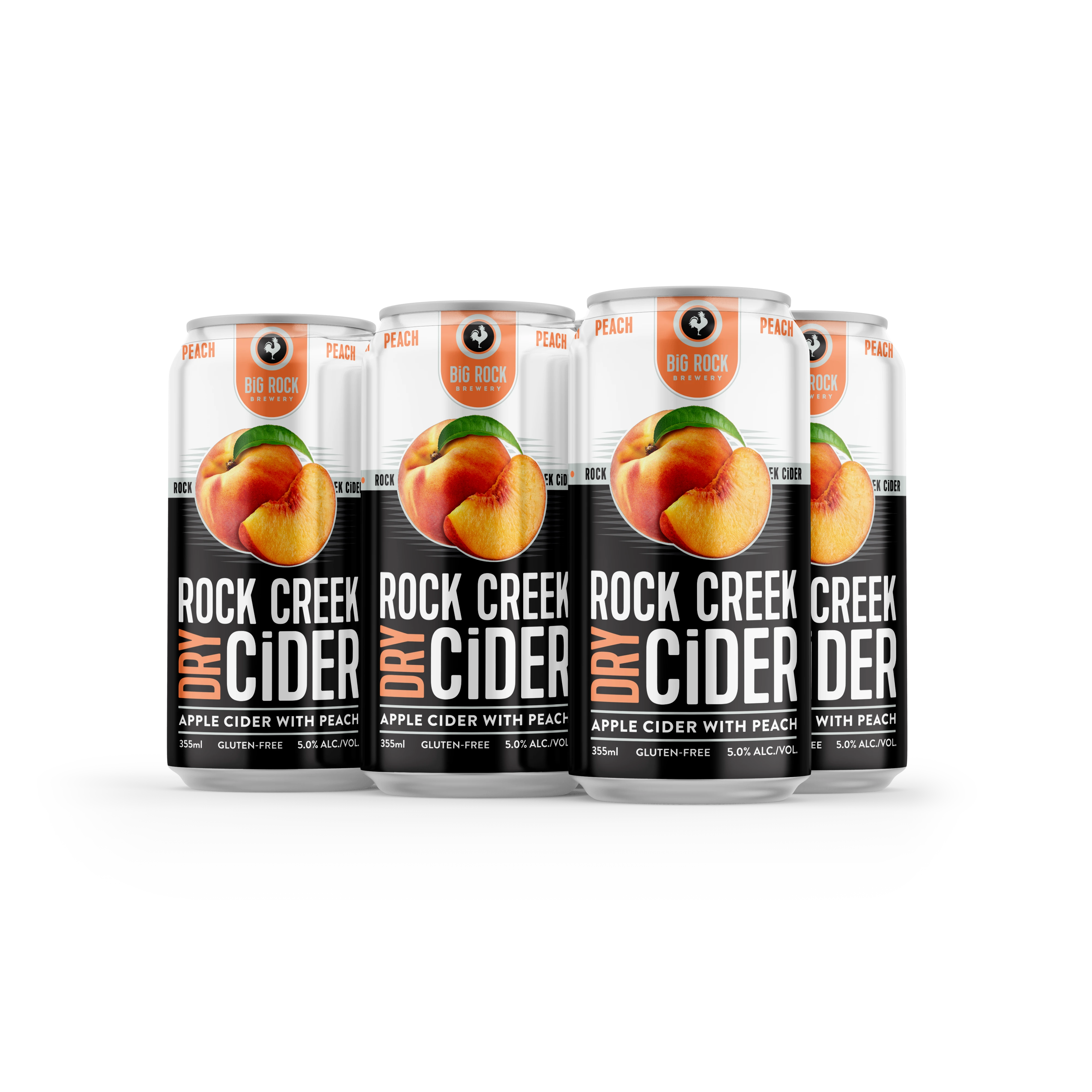 ROCK CREEK PEACH CIDER 355ML 6PK CAN