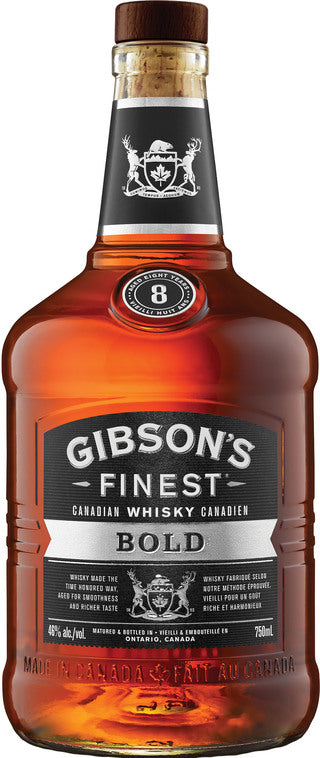 GIBSONS FINEST BOLD 8YR CANADIAN WHISKY 750ML