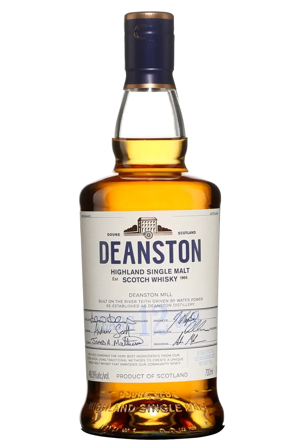 DEANSTON 12YR SINGLE MALT SCOTCH WHISKY 700ML