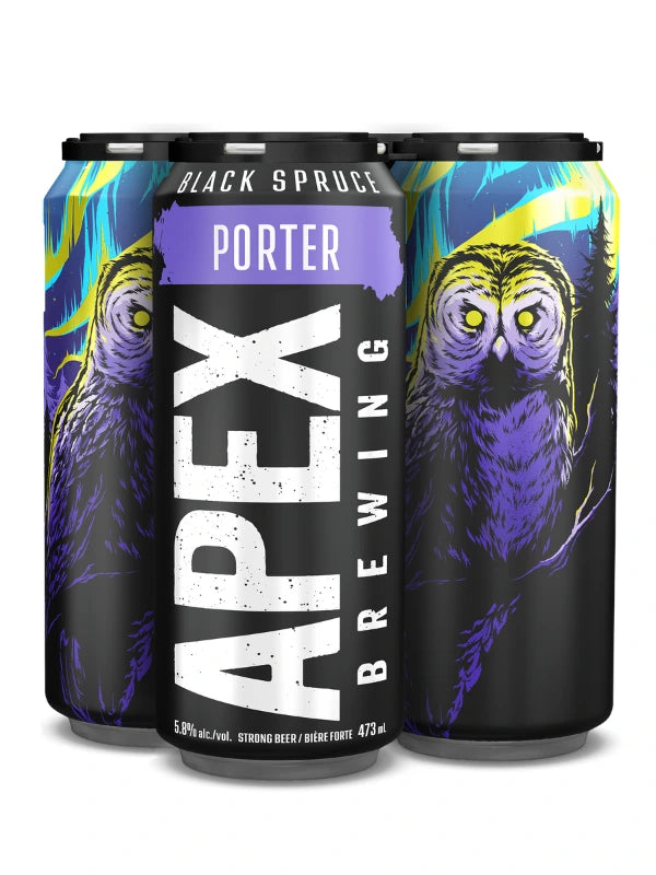APEX PREDATOR BLACK SPRUCE PORTER 473ML 4PK CAN