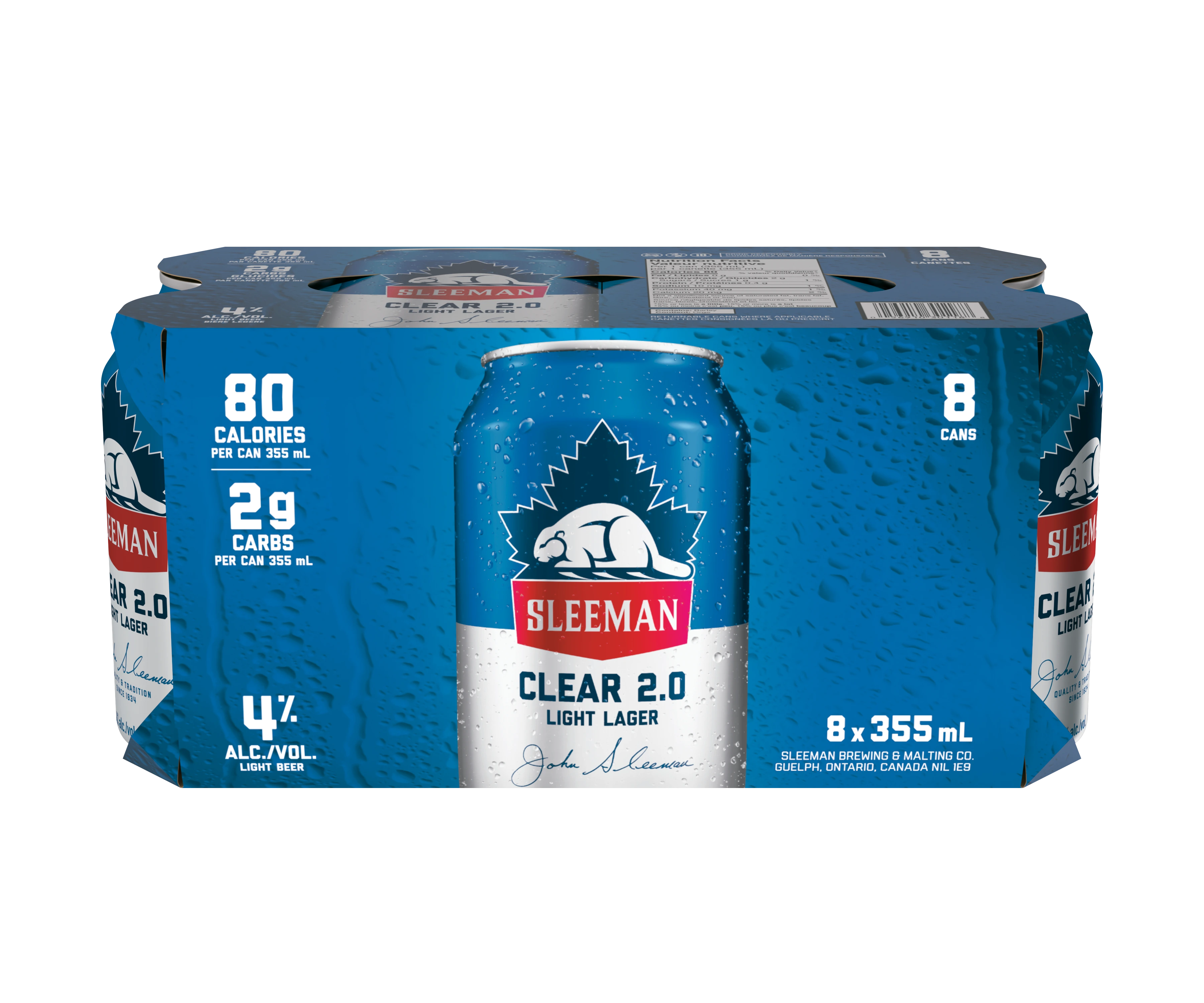 SLEEMAN CLEAR 355ML 8PK CAN