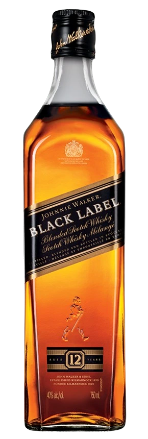 JOHNNIE WALKER BLACK LABEL 750ML