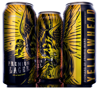 YELLOWHEAD LAGER 473ML 4PK CAN