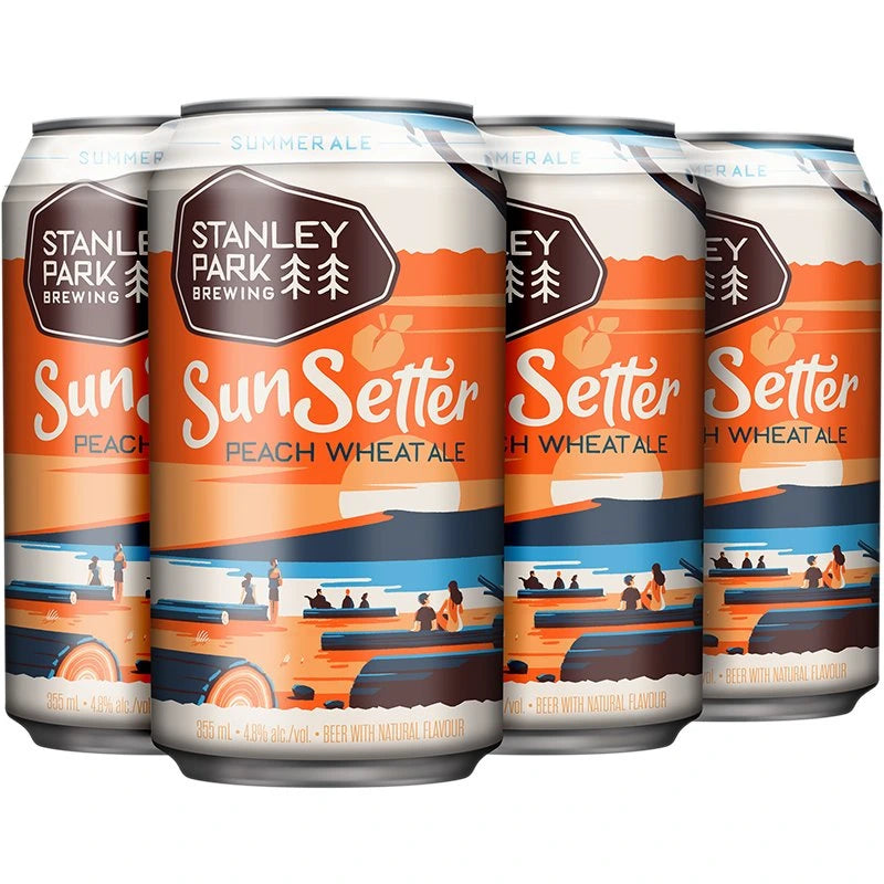 STANLEY PARK SUNSETTER WHEAT ALE 355ML 6PK CAN