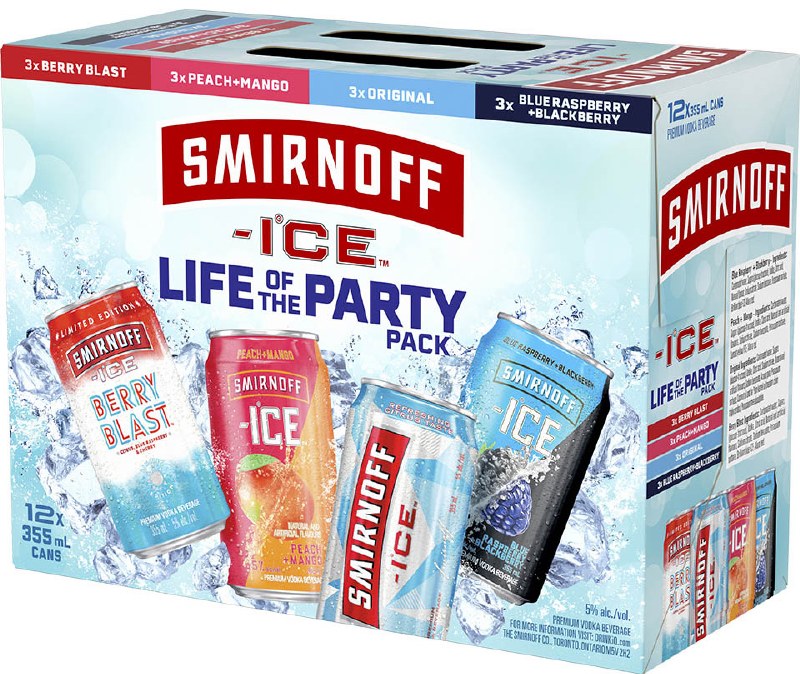 SMIRNOFF ICE MIXER 355ML 12PK CAN