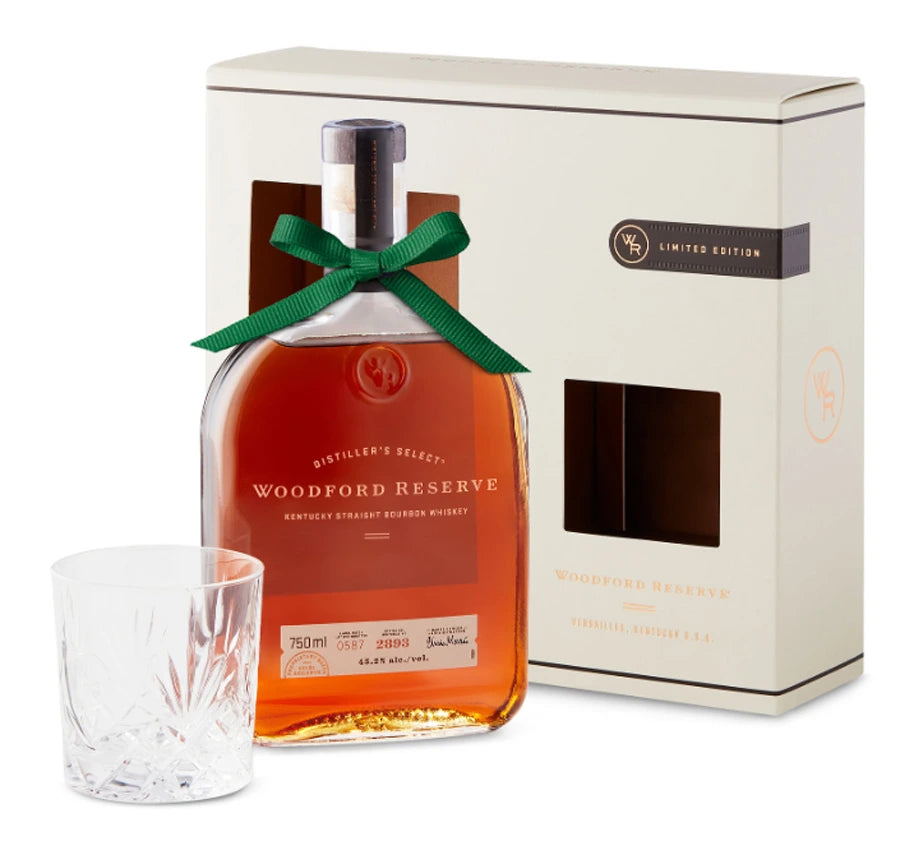 WOODFORD RESERVE WITH ROCK GLASSES 750ML GP