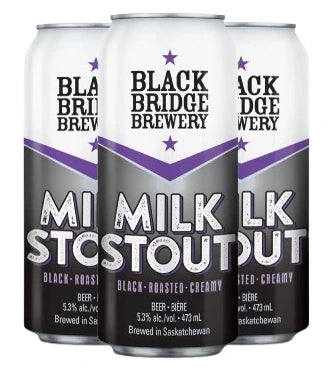 BLACK BRIDGE MILK STOUT 473ML 4PK CAN