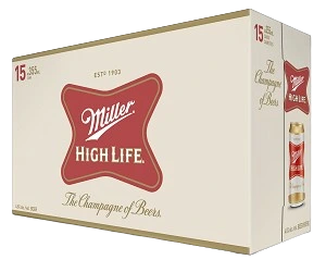 MILLER HIGH LIFE 355ML 15PK CAN