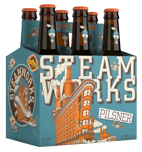 STEAMWORKS PILSNER 330ML 6PK BT