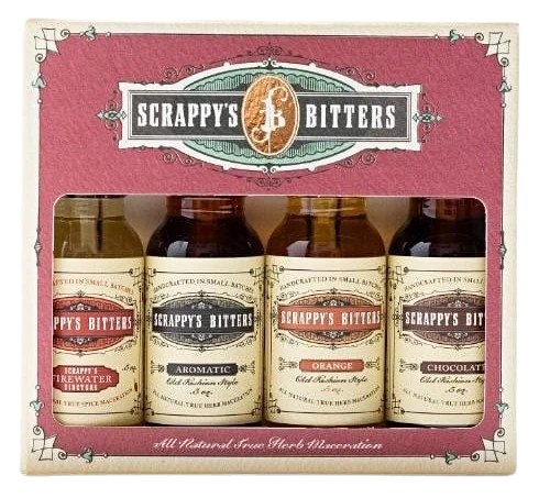 SCRAPPYS BITTERS THE ESSENTIALS GIFTBOX 15ML 4PK