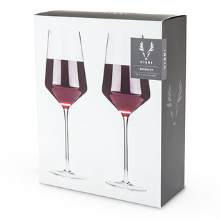 VISKI RAYE GLASS BORDEAUX 2PC