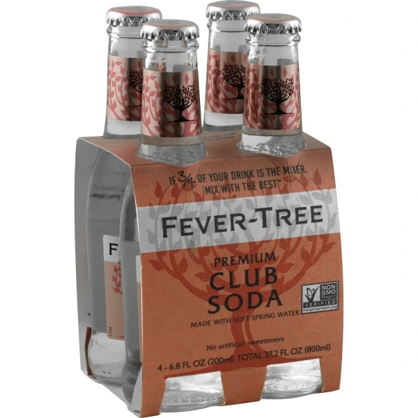 FEVER TREE SODA WATER 200ML 4PK BT