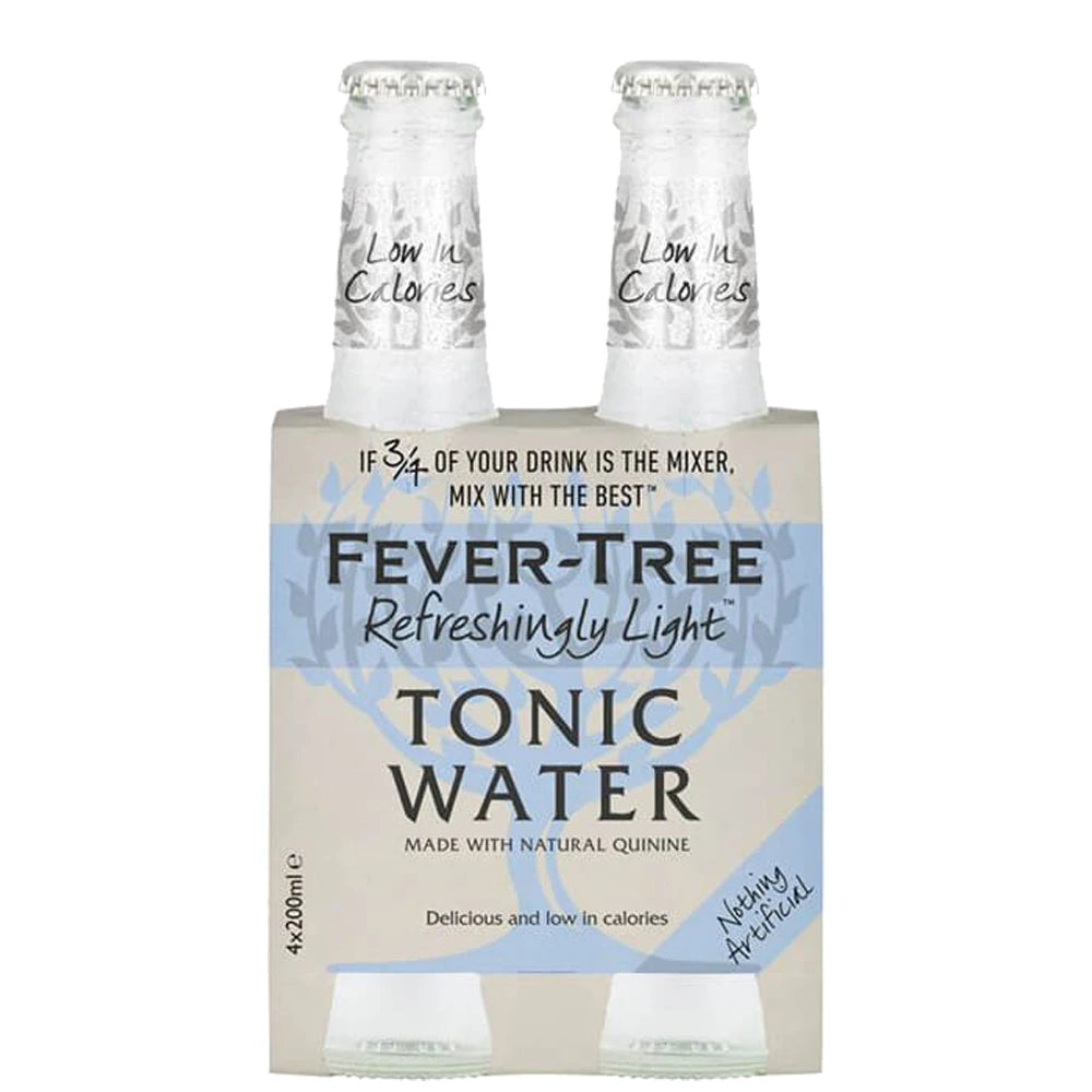 FEVER TREE TONIC WATER LIGHT 200ML 4PK BT