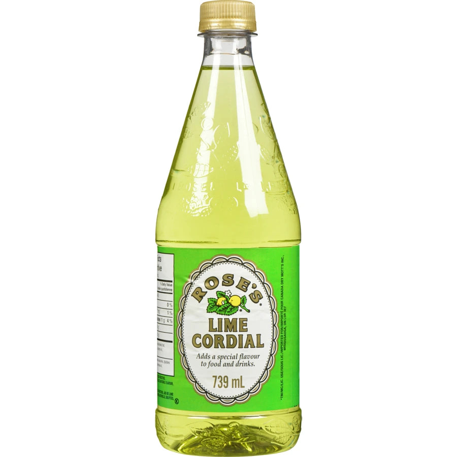 ROSES LIME CORDIAL 739ML PET