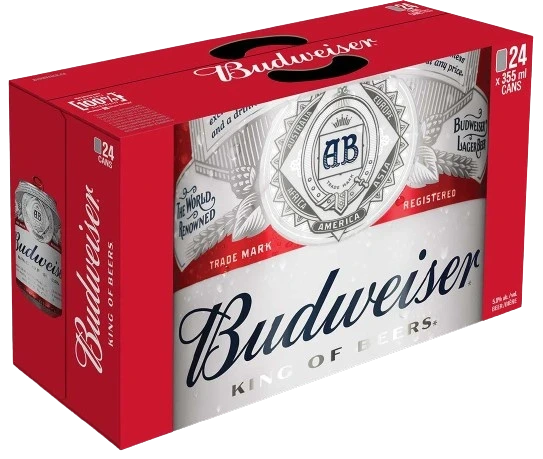 BUDWEISER 355ML 24PK CAN