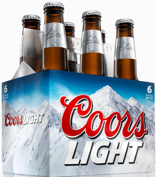COORS LIGHT 341ML 6PK BT