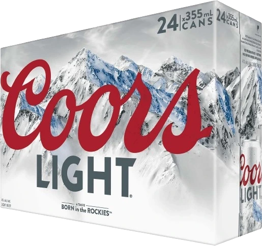 COORS LIGHT 355ML 24PK CAN
