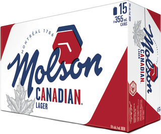 MOLSON CANADIAN 355ML 15PK CAN
