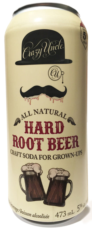 CRAZY UNCLE HARD ROOT BEER 473ML CAN