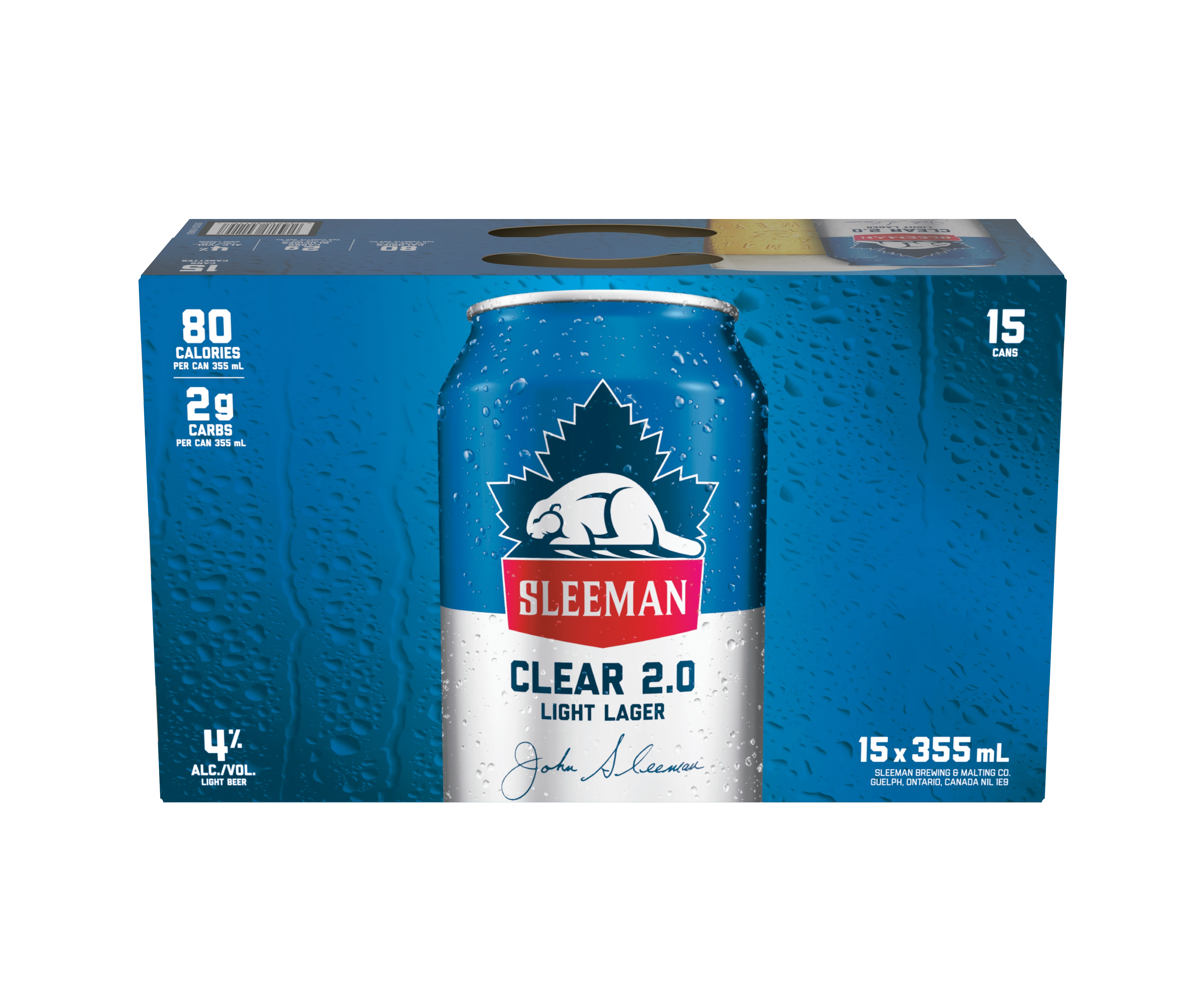 SLEEMAN CLEAR 355ML 15PK CAN