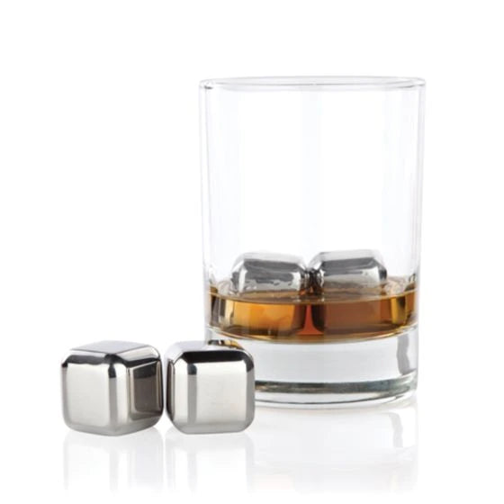 VISKI GLACIER ROCKS SMALL STAINLESS STEEL CUBES 4PK @ Deerfoot City [1004450]