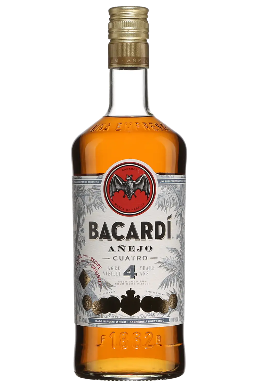 BACARDI ANEJO CUATRO 4YR RUM 750ML @ Lethbridge [1004613]
