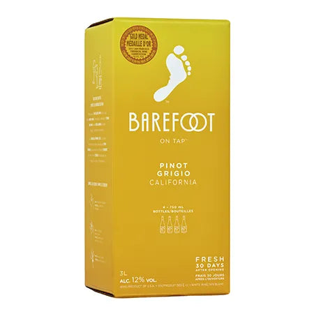 BAREFOOT PINOT GRIGIO 3L BOX