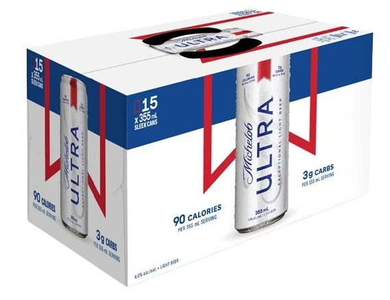 MICHELOB ULTRA LIGHT LAGER 355ML 15PK CAN