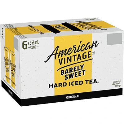 AMERICAN VINTAGE BARELY SWEET ORIGINAL 355ML 6PK CAN