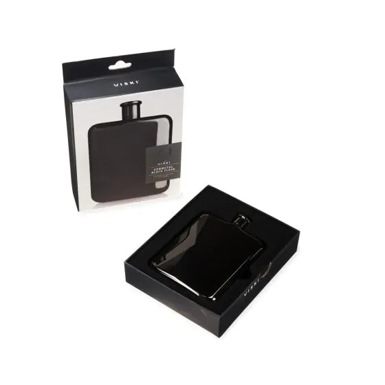 VISKI WARREN FLASK 6OZ BLACK @ Kelowna [1005087]