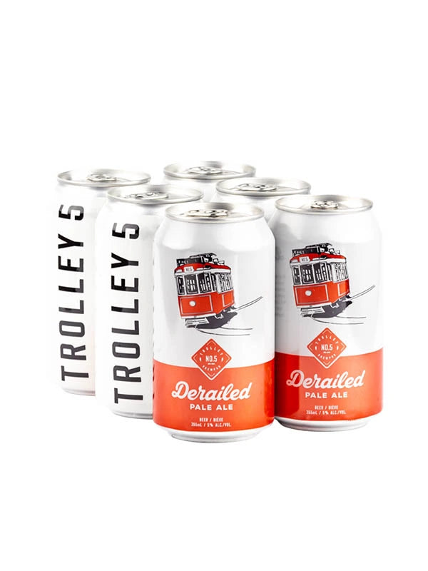 TROLLEY 5 DERAILED PALE ALE 355ML 6PK CAN