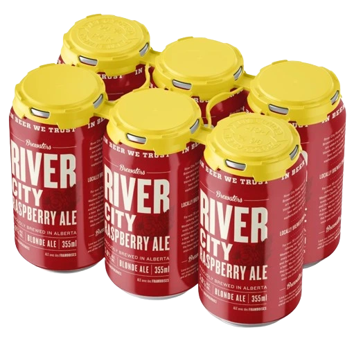BREWSTERS RIVER CITY RASPBERRY ALE 355ML 6PK CAN