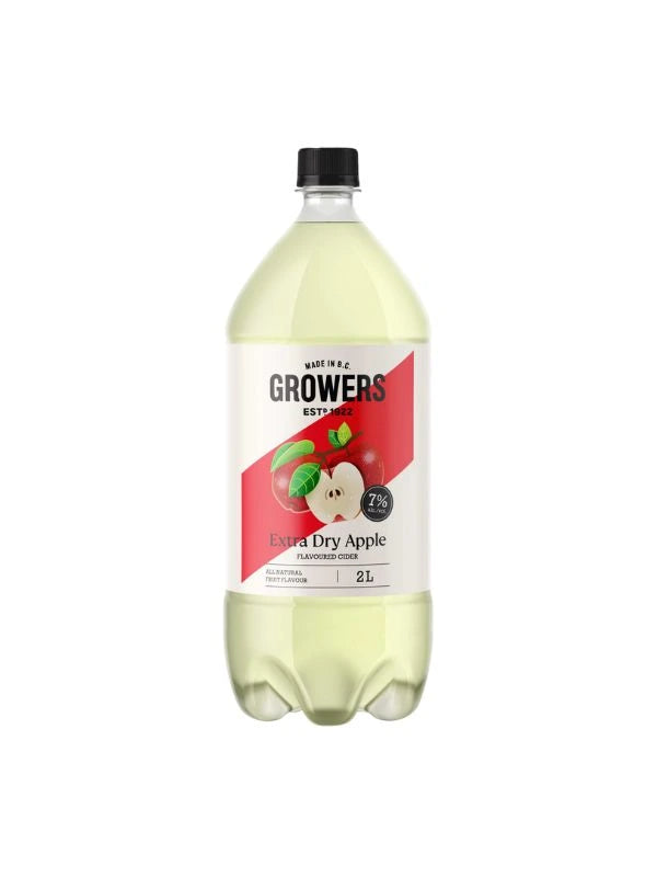 GROWERS EXTRA DRY APPLE 2L BT