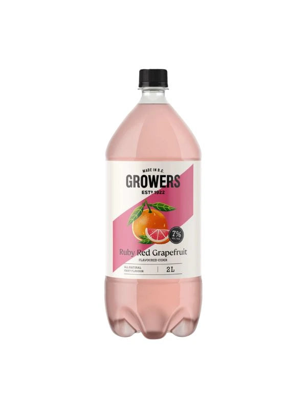 GROWERS RED RUBY GRAPEFRUIT CIDER 2L BT