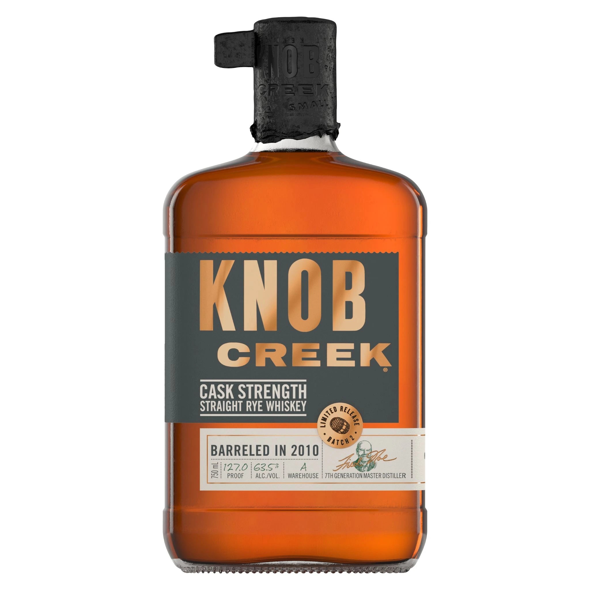 KNOB CREEK CASK STRENGTH RYE RELEASE #1 750ML