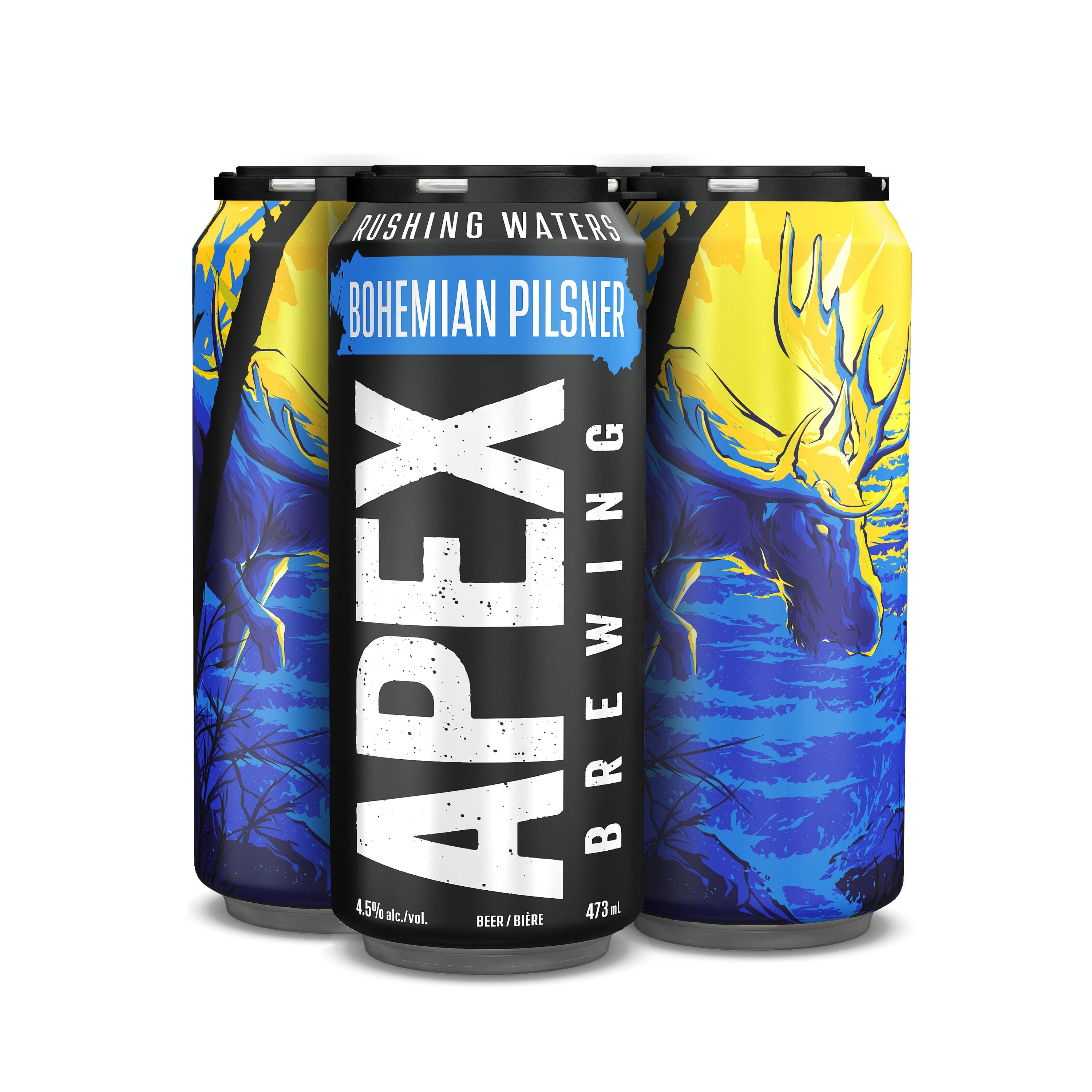 APEX PREDATOR RUSHING WATERS BOHEMIAN PILSNER 473ML 4PK CAN