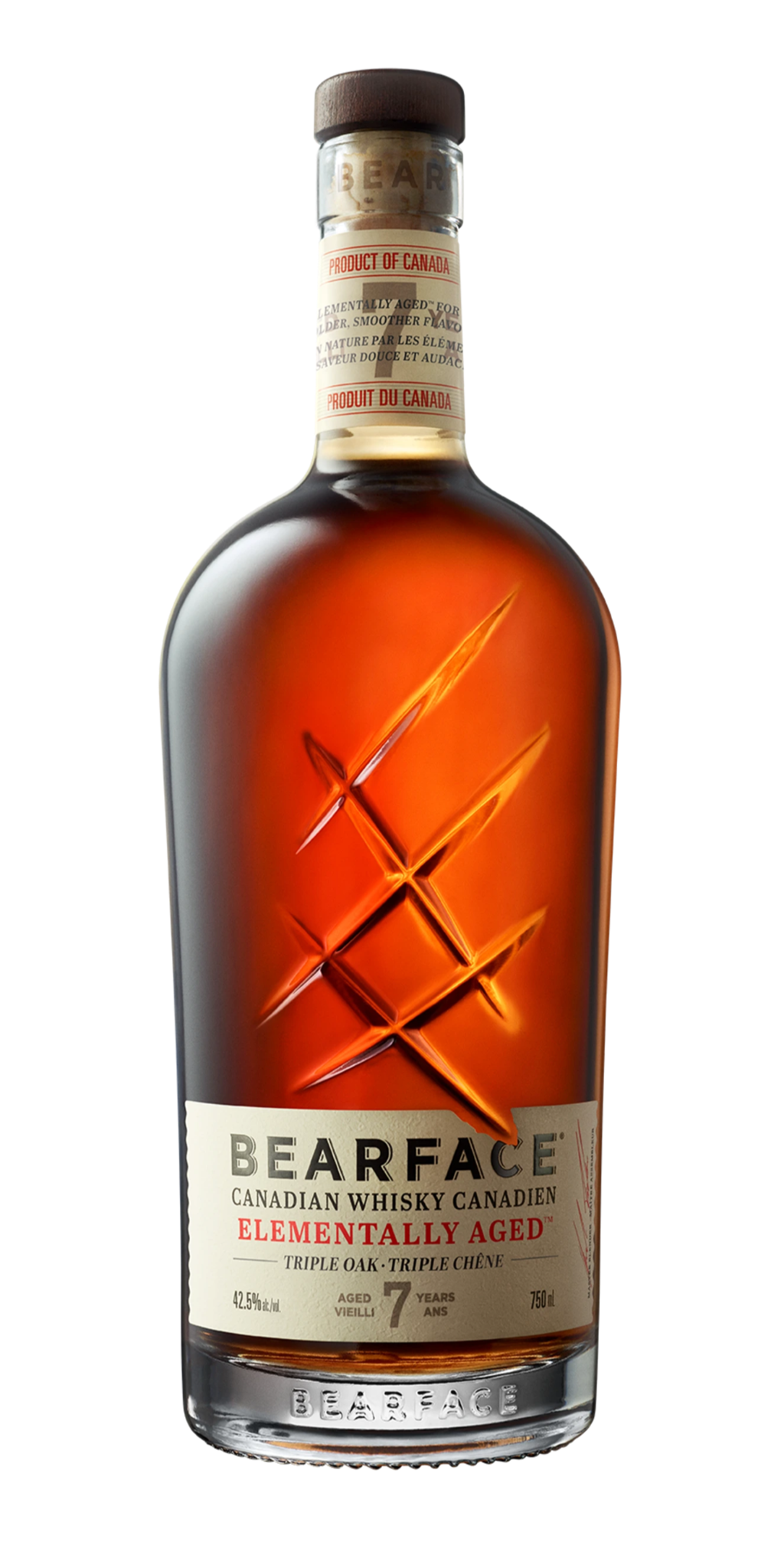 BEARFACE 7YR TRIPLE OAK CANADIAN WHISKY 750ML