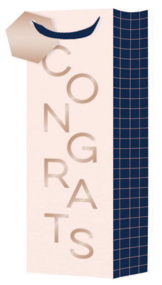 CAKEWALK METALLIC CONGRATULATIONS BAG