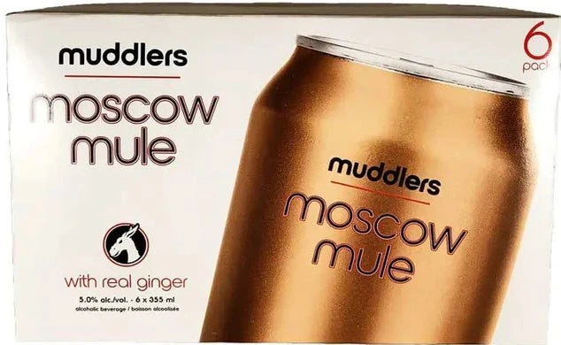 MUDDLERS MOSCOW MULE 355ML 6PK CAN