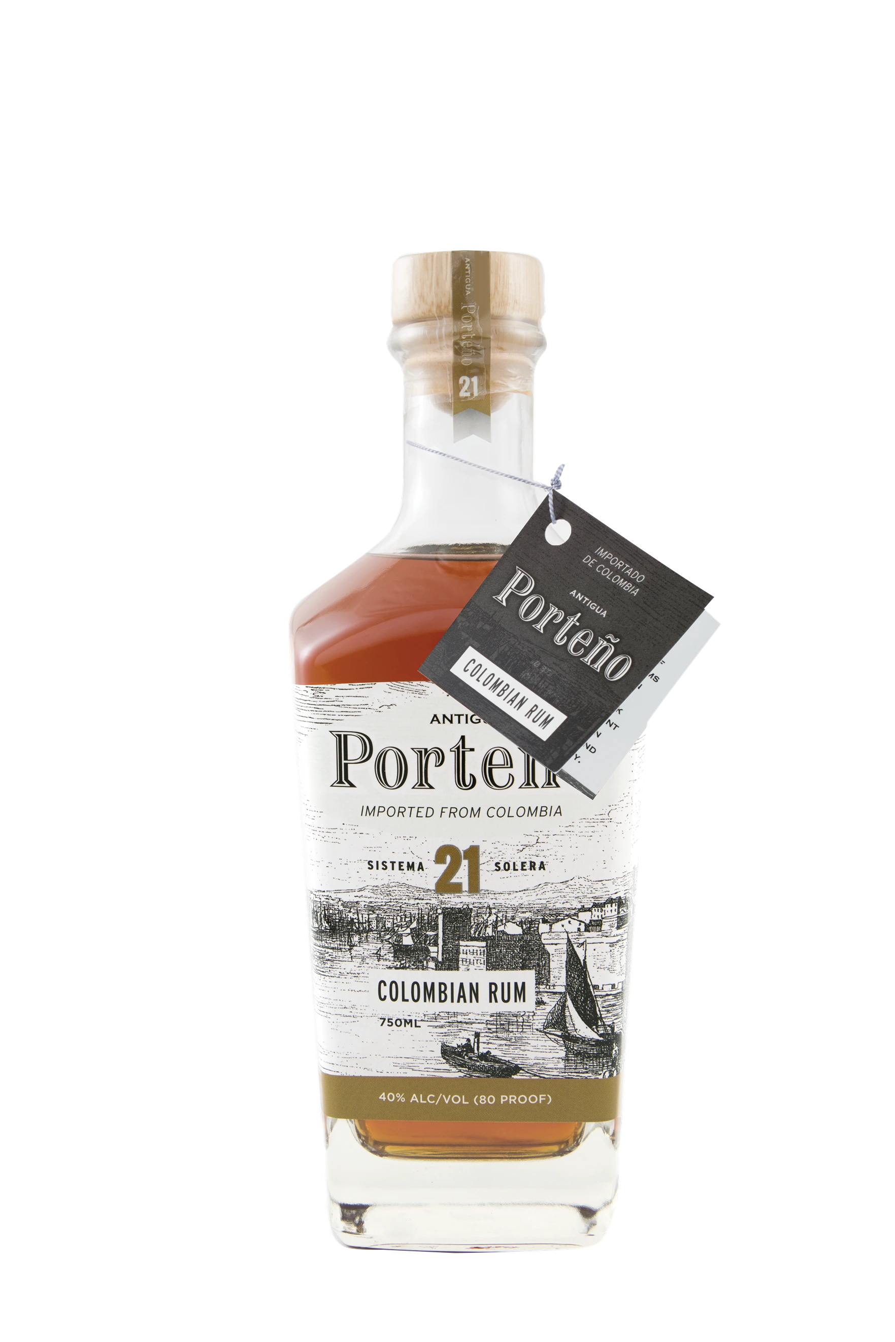 ANTIGUA PORTENO 21 COLOMBIAN RUM 750ML