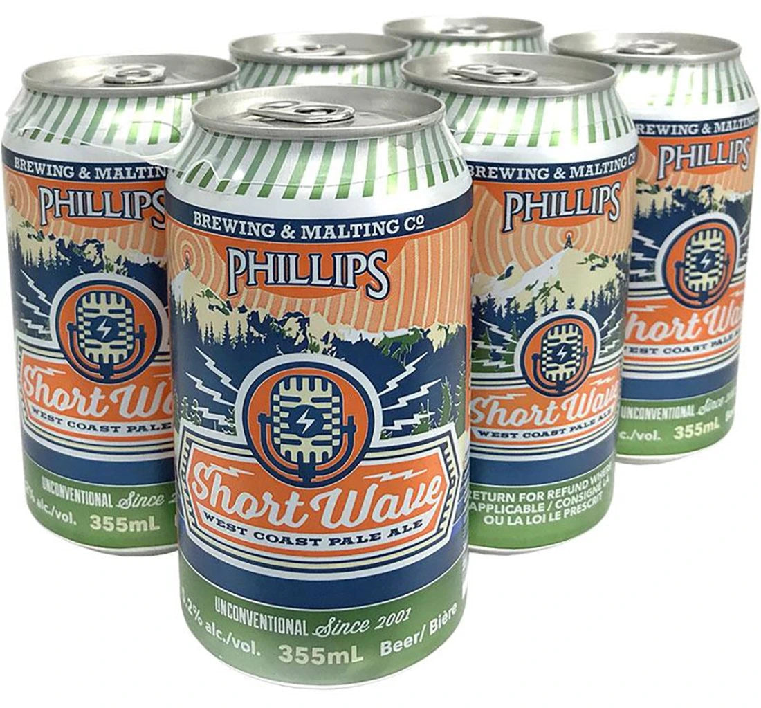 PHILLIPS SHORT WAVE WEST COAST PALE ALE 355ML 6PK CAN