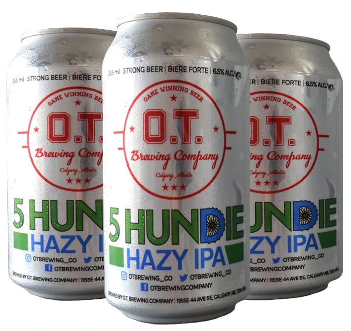 OT BREW 5 HUNDIE HAZY IPA 473ML 4PK CAN